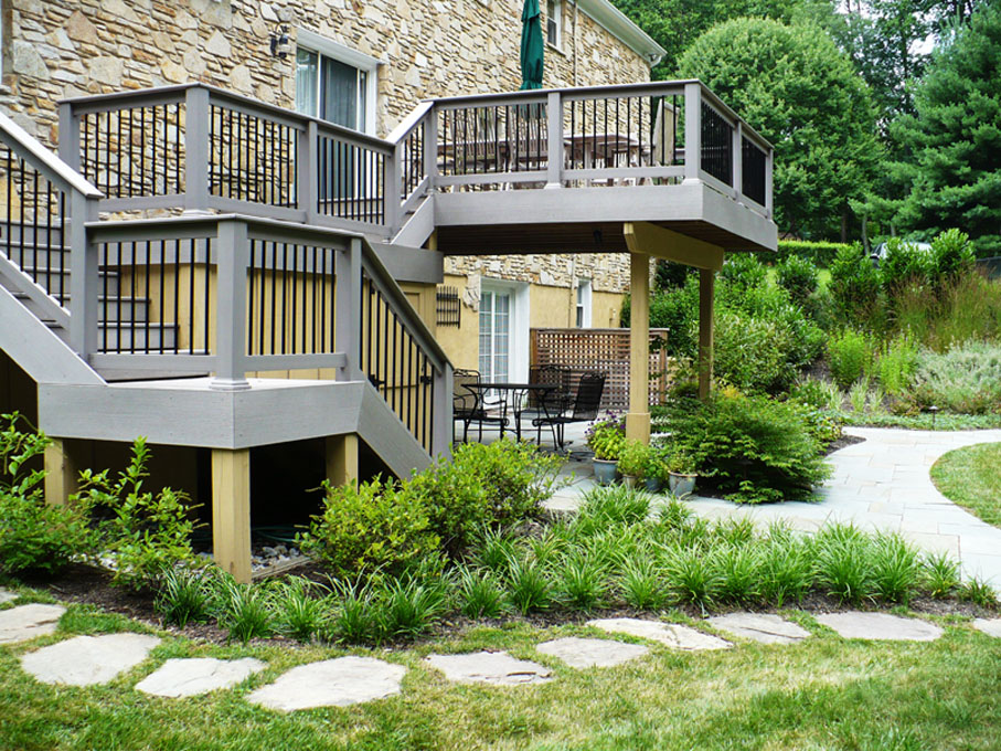 Image of deck and landscaping